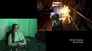 Naked Deadspace play through part 9 with big tits