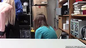 Lp Officer Eats Emma Starletto's Wide Spread Sweet Pussy At Work.