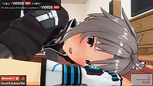 Uncensored hentai anime with ASMR voice and idol threesome