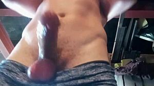 working out and stroking my big cock. do i cum multiple times?