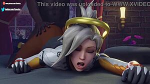 Hey, wanna see Brigitte and Mercy in rough 3some action?