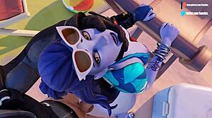 Hey, wanna see Brigitte and Mercy in rough 3some action?