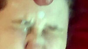Amateur Receives Cum Dumped On Her Face