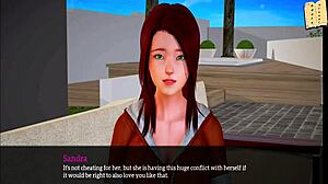 my new family 282: brunette's big tits excite