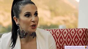 tattooed stepsis gives NURU MASSAGE to stepbro