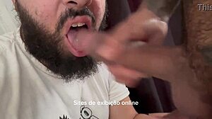Shaven homeless man sucks 41 cocks for 10 dollars - video