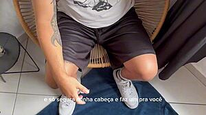Shaven homeless man sucks 41 cocks for 10 dollars - video