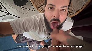 Shaven homeless man sucks 41 cocks for 10 dollars - video