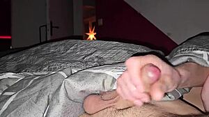 shape691 teases with a sneaky handjob before bedtime