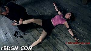 Shocking brunette babe masturbates her wet vagina with toys