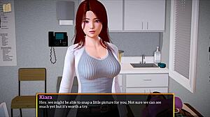 redhead and brunette in homemade game with amateurs