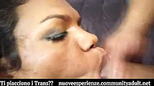 Shemale Compilation: Sucking and Swallowing Cumshots in Detailed Scenes