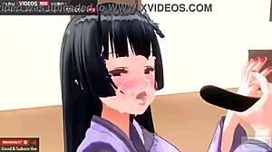 Ever seen a lady turn wild in hardcore anime?