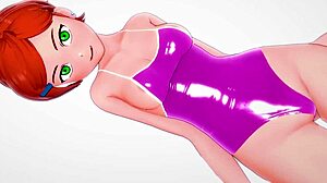 Gwen Ben10 in Bikini Learns Naughty Tricks in Adult Parody. Bed Action Awaits!