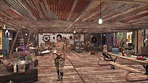 Chyler Leigh's top model look in Fallout 4 anime style video