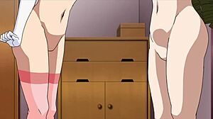 hentai anime trio with deep feelings