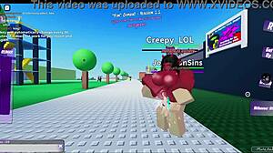 Roblox game brings together succubus and demon girl in a fun fight