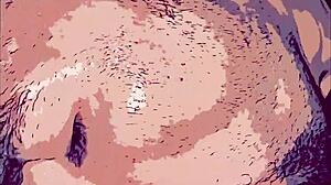 Gay animation where the bottom gets his mouth fucked by a big thick cock 😈