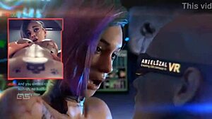 i cum hard watching cyberpunk pmv with big tits and monster cocks