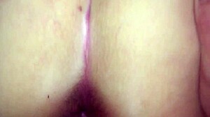 A puffy and gaping hairy wife's secret noise