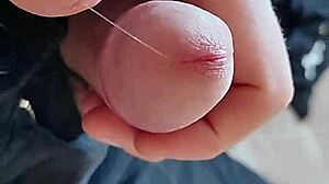 Close up big dick and feet