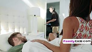 horny stepsis gets her tight hole stuffed by bro