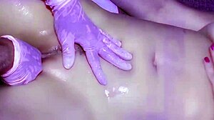 Tantric massage session in salvaley space