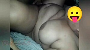 Explosive handjob on hairy pussy!