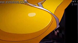 Chica proudly displays her large boobs during the event