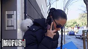 mofos - skinny student andreina deluxe spreads her pussy and sucks jordi's dong instead of studying