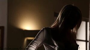 European Babe Rips Clothes While Stripping?