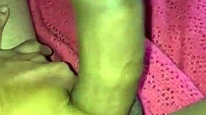 In this homemade scene, the Latina amateur gives a deepthroat blowjob to her black lover and swallows everything.