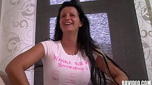 Busty German MILF relaxes