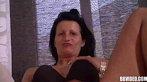 Busty German MILF relaxes