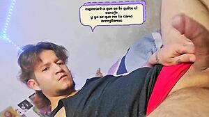 mexican colombian gay blowjob in close-up