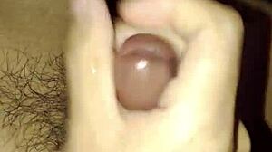 Gay guy gives his friend’s girlfriend a messy facial