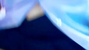 Thai teen in school uniform rides hard for creampie after class