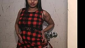 Indian Teen In Bathroom Masturbates Her Wet Tight Pussy Naked