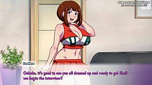 Ochako's tight holes pounded in 3D animated hentai game