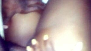 Amateur gay gets dominated by big black cock