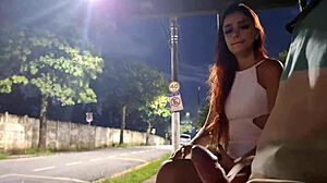 Risky Handjob At Bus Stop Stranger