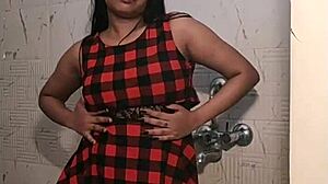 Indian Teen In Bathroom Masturbates Her Wet Tight Pussy Naked