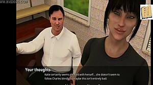 Katie Loves To Tease In Anime Cartoon College Scene!