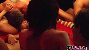 Hot sexual adventures of American couples on TV show