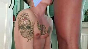 Black Gay Man Sucks Interracial Cock Until Cum Explodes