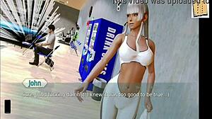 In the academy game, anime characters engage in detailed hentai scenes with explicit actions