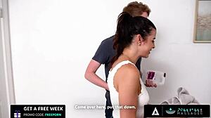 naughty girlfriend kylie rocket gives nuru massage with extra special handjob