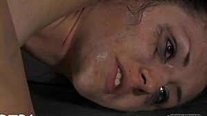 Retro hardcore action in classic blue film style