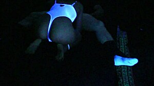 Carrie in Blacklight Sex Fetish!