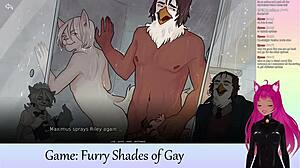 i'm vtuber lewdneko playin furry shades of gay part 1 with oral scenes